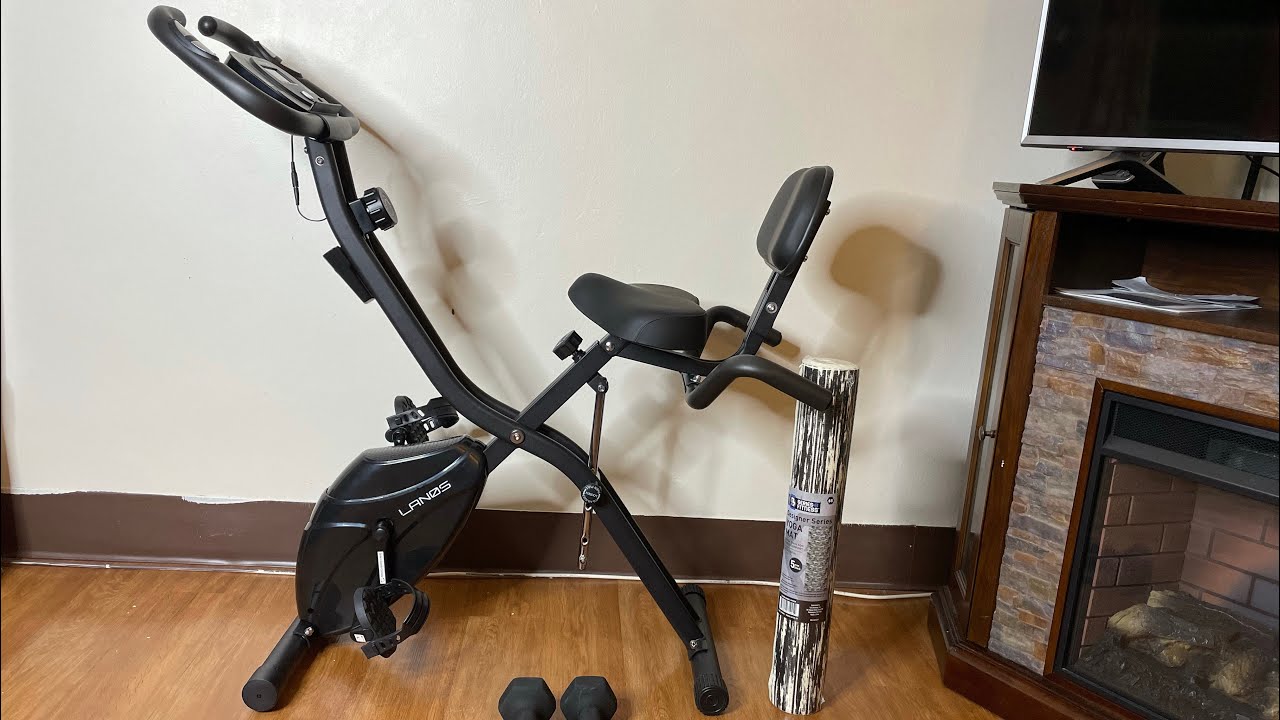 Lanos folding exercise bike from Amazon. Putting it together.