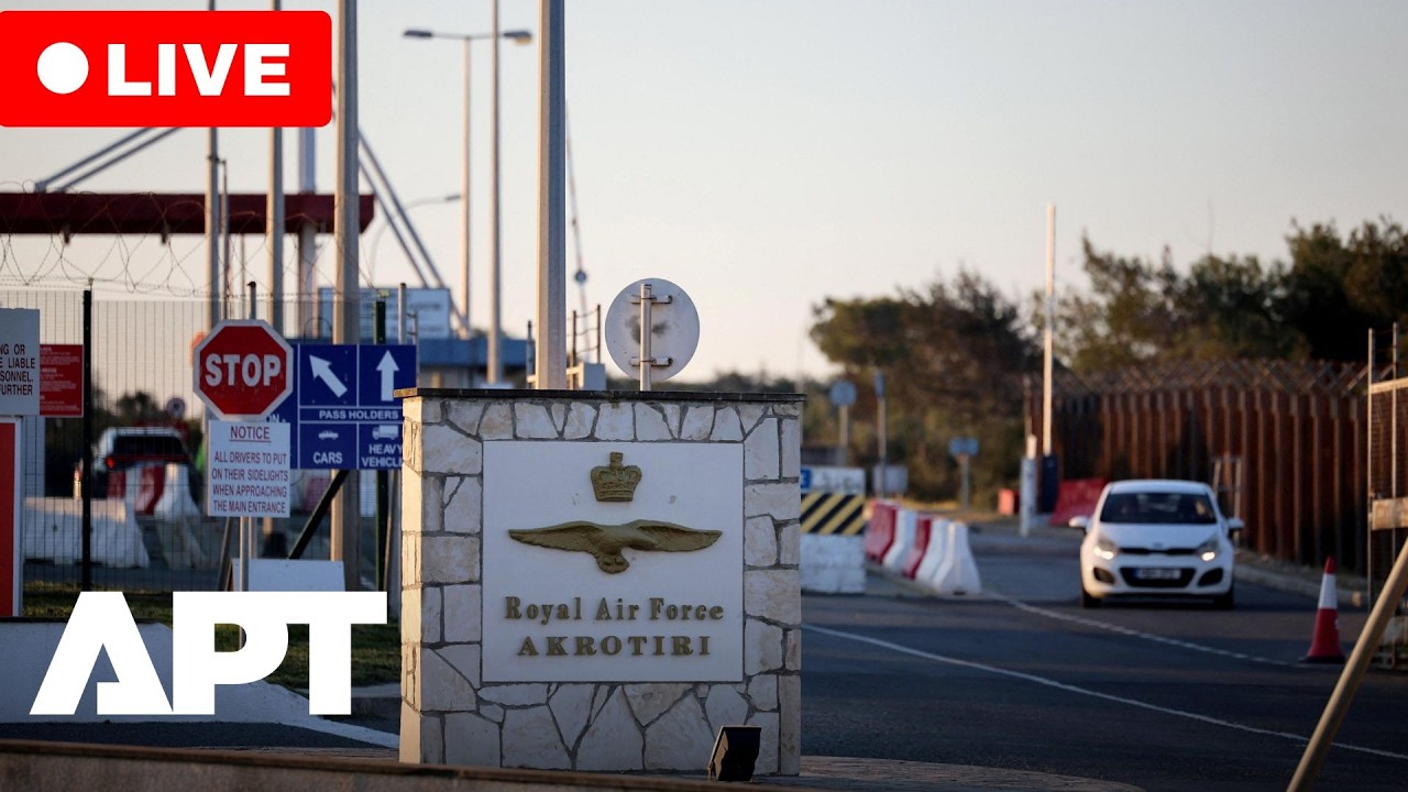 LIVE | British RAF Base in Cyprus Aftermath of Iranian Drone Strike | APT