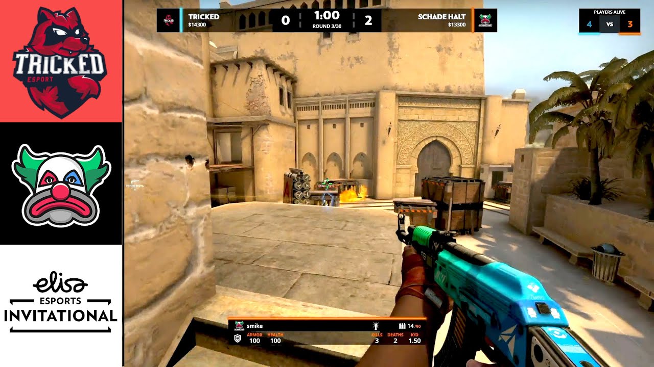 TRICKED ESPORTS vs SCHADE HALT [MIRAGE] | ELISA INVITATIONAL FALL 2022 CSGO HIGHLIGHTS