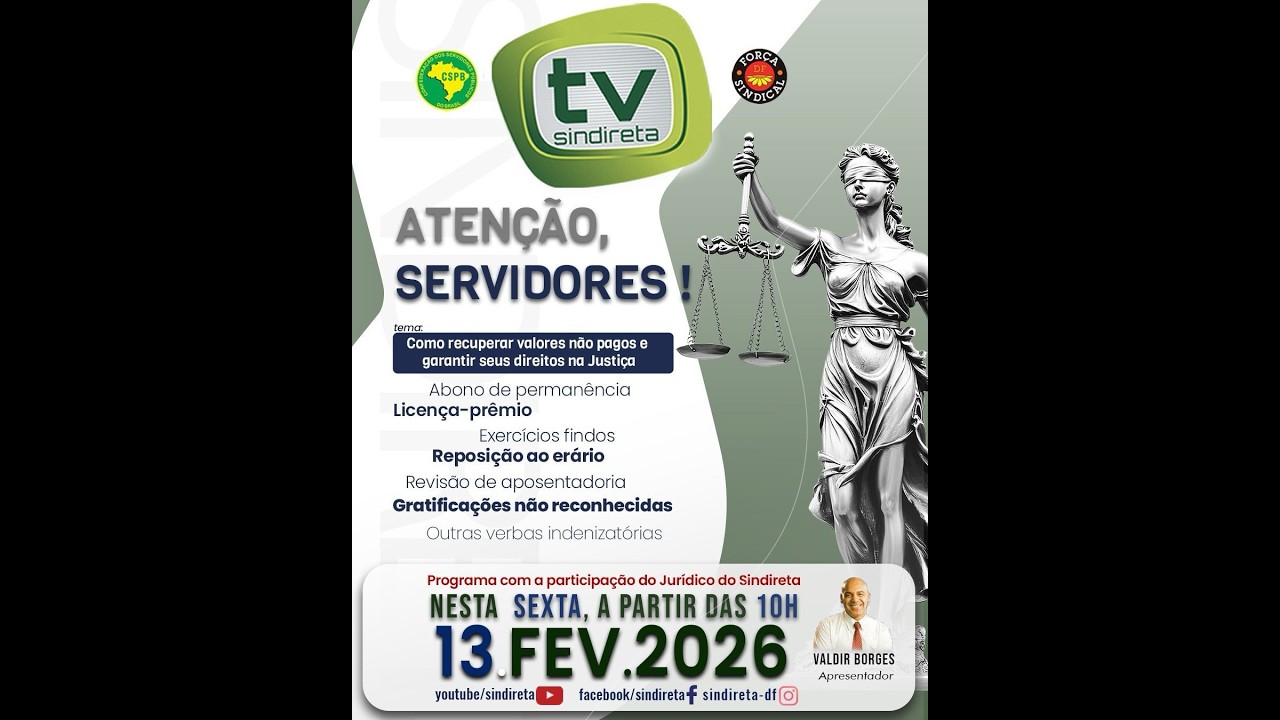 TV SINDIRETA - Como recuperar valores não pagos e garantir seus direitos na Justiça.