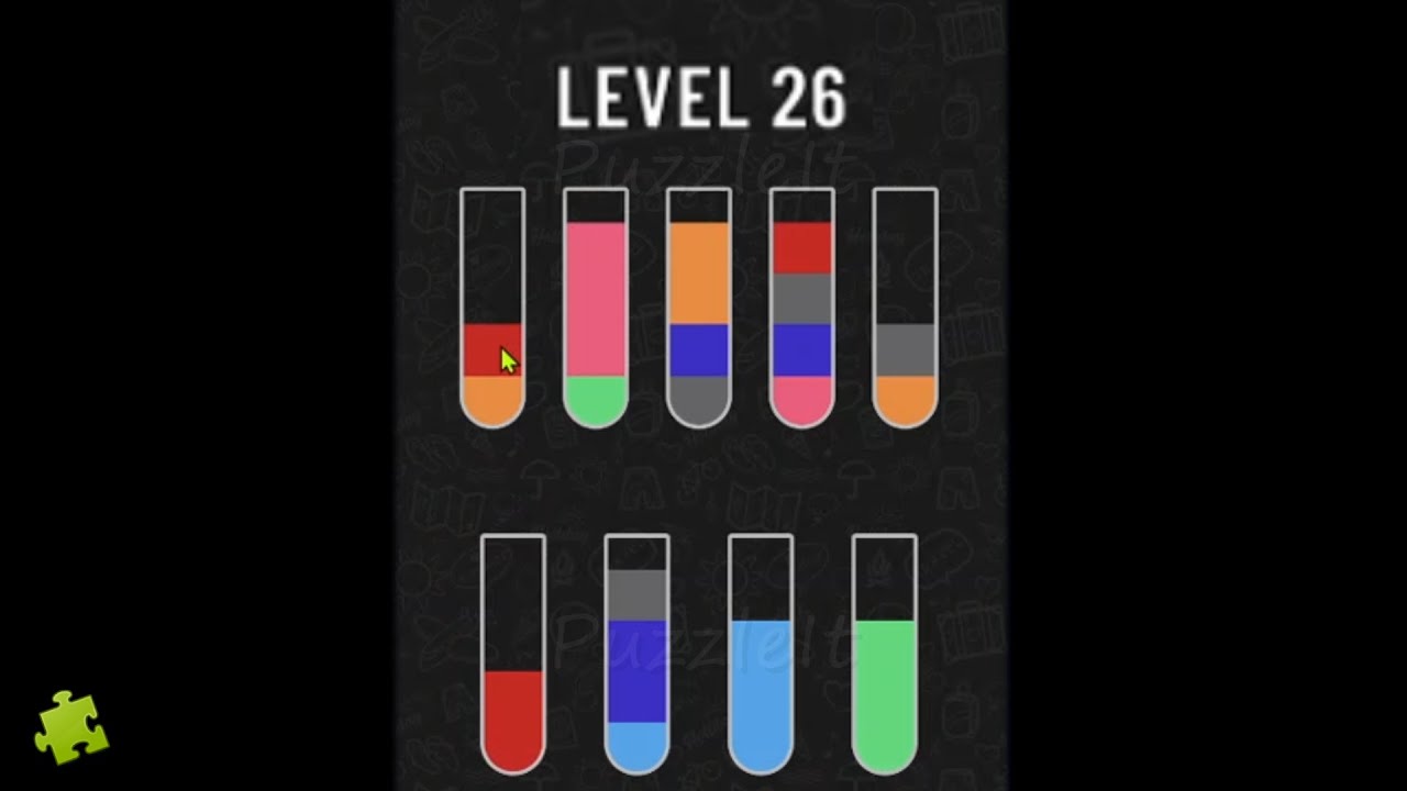 Water Sort Puzzle - Level 26 | Color Puzzle Game Solution
