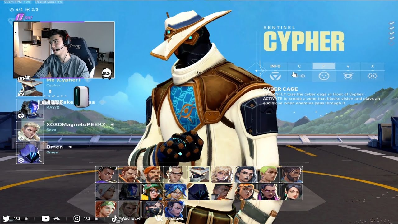 ASCENT! WHEN RADIANT PLAYER USE 100% OF HIS BRAIN - NATS CYPHER VALORANT RANKED GAMEPLAY