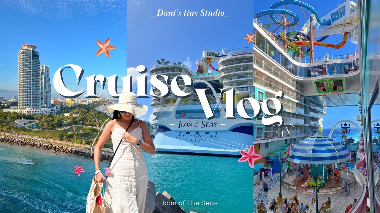 Cruise Vlog 🐋⋆｡☆ Icon of The Seas, Caribbean vibes & Miami 🌺🪸