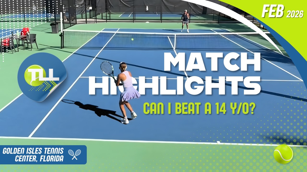 Can I Beat a 14-Year-Old Tennis Phenom? Match Highlights vs Alice
