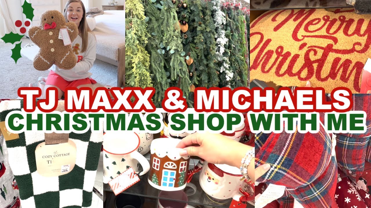2023 CHRISTMAS SHOP WITH ME | TJ MAXX & MICHAELS | SO MUCH CHRISTMAS DECOR!!! | Lauren Yarbrough