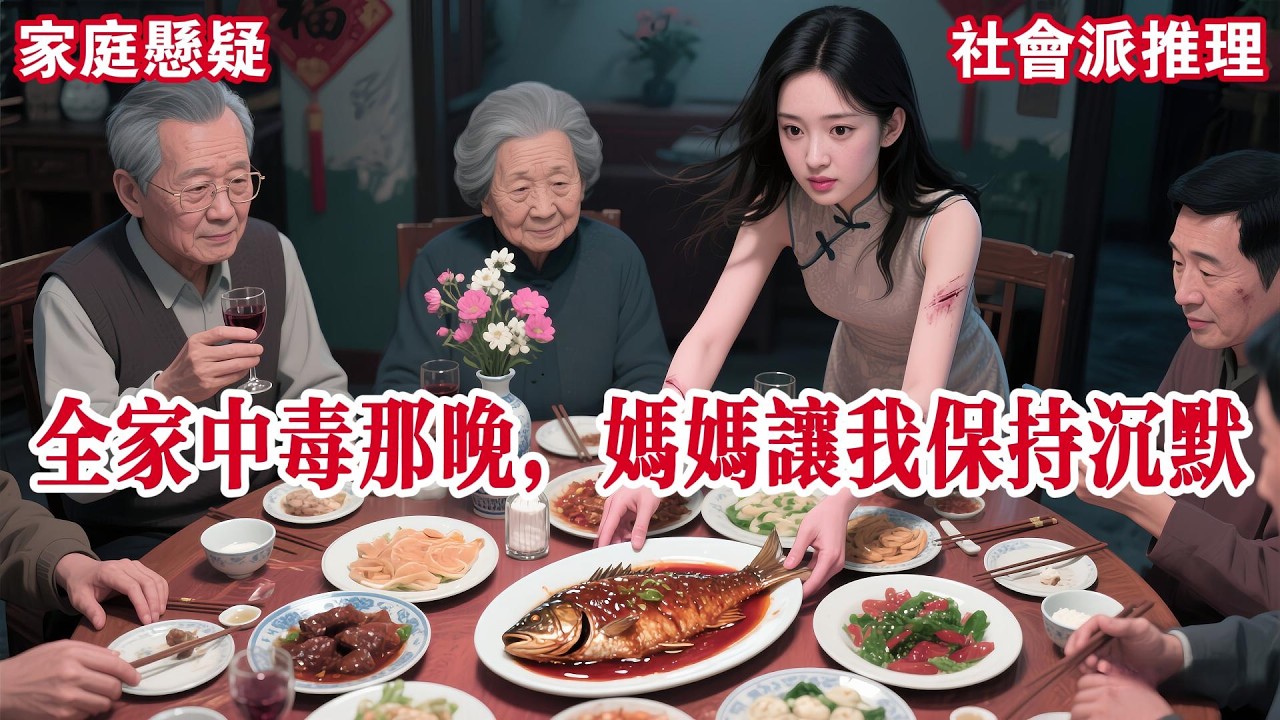 【完结】除夕夜，妈妈毒杀了爸爸全家人。只有我和大伯母逃过一劫。警察一遍又一遍地问我：「除夕夜你看到了什么，听到了什么，又做了什么？」我沉默不语。我必须谨慎。#有声小说 #小说 #悬疑 #助眠