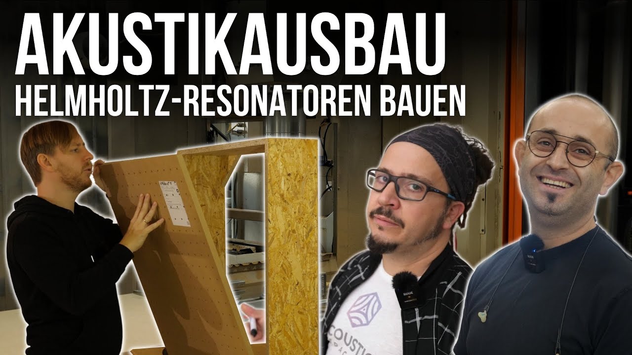 Helmholtz-Resonatoren & Bassabsorber bauen - Optimale Akustik im Tonstudio | Studio Vlog 12