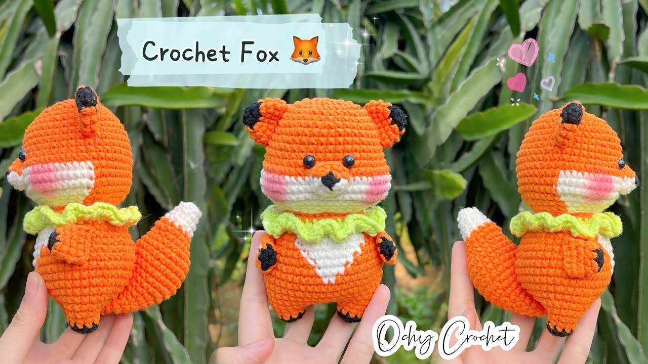Easy Crochet Fox Tutorial 🦊 | Beginner-Friendly Fox Amigurumi | Hướng Dẫn Móc Len Con Cáo Siêu Dễ