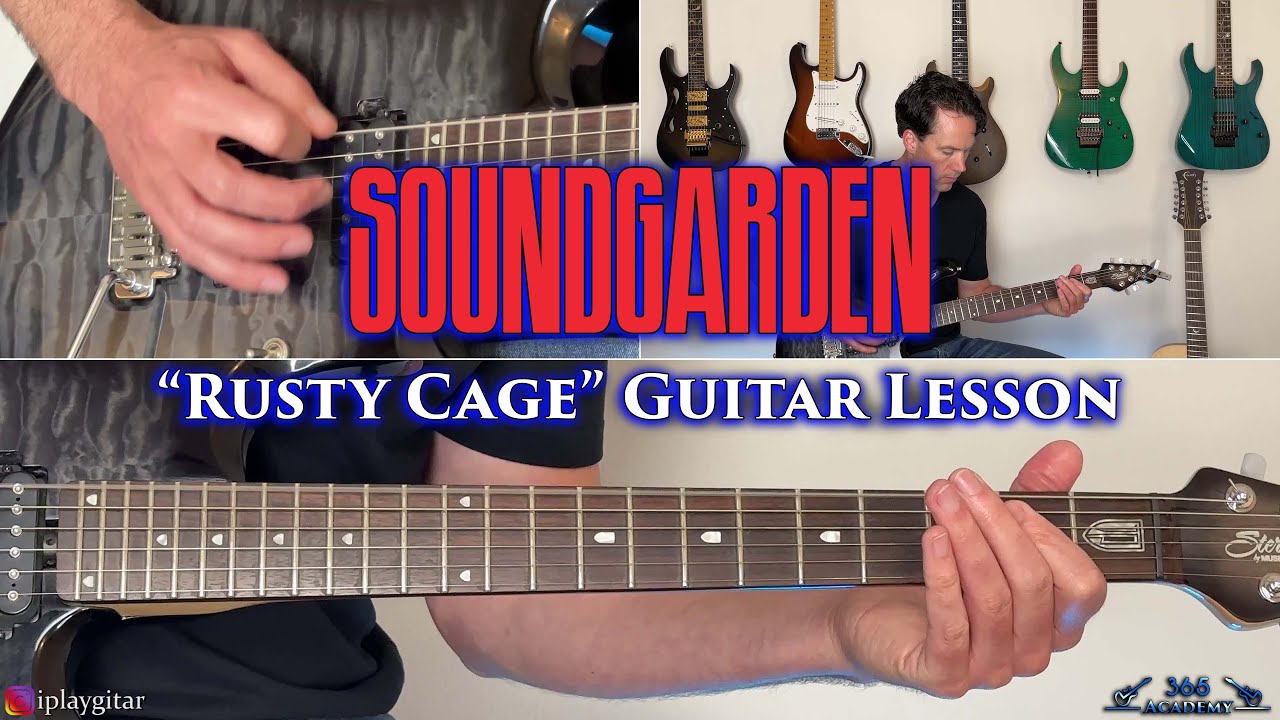 Soundgarden - урок игры на гитаре Rusty Cage
