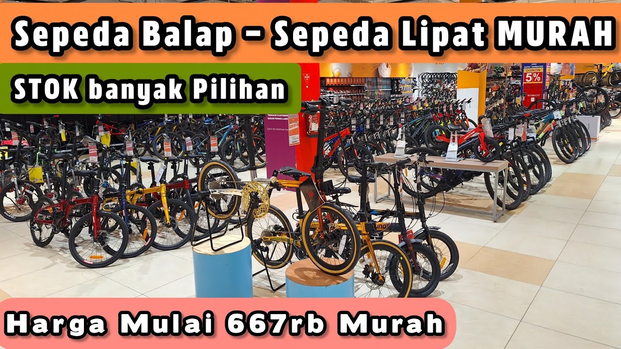 Harga Mulai 667Rb‼️Review Harga Sepeda Balap dan Sepeda Lipat Akhir Maret 2026