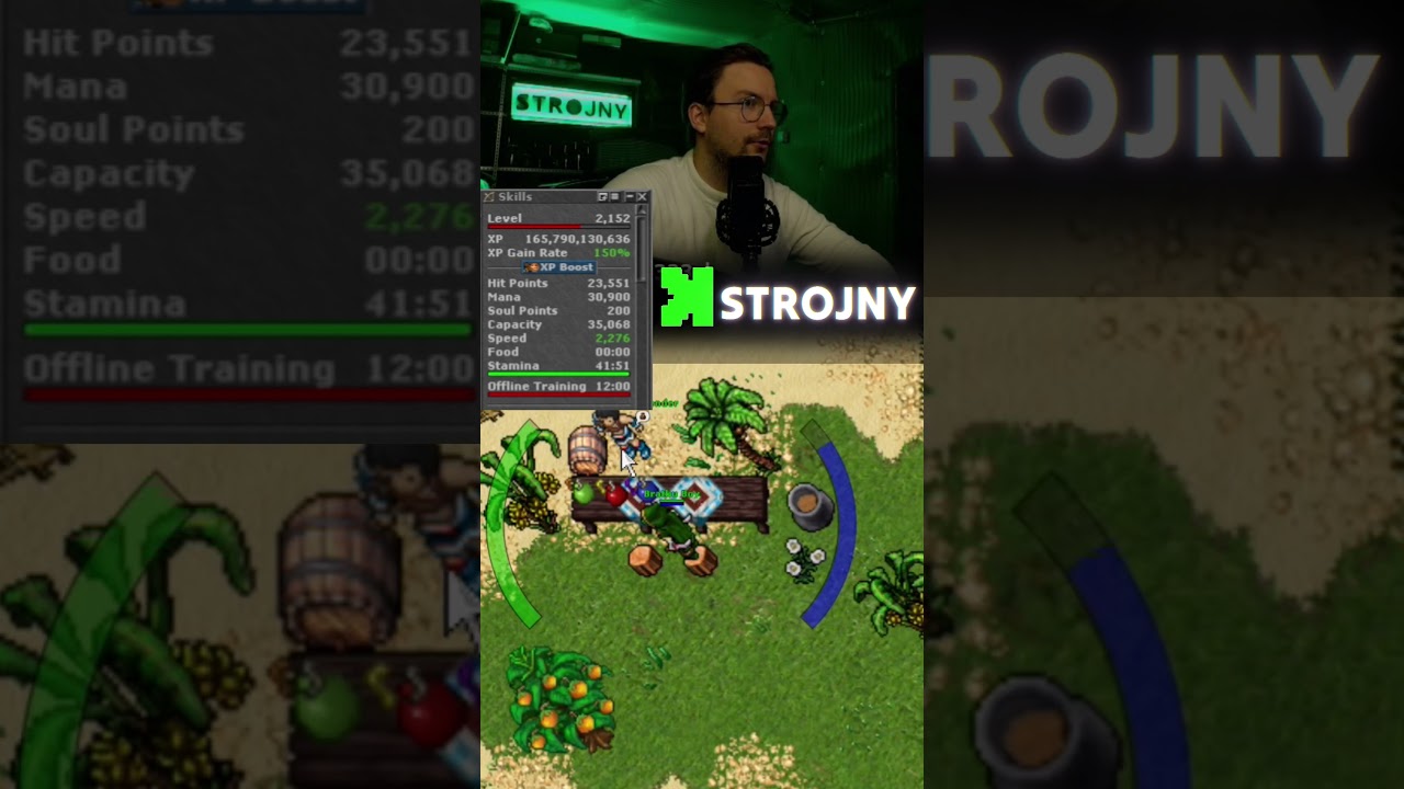 SPRAWDZAM BRAMKE 999 LVL W TIBII! #tibia #gaming #secura