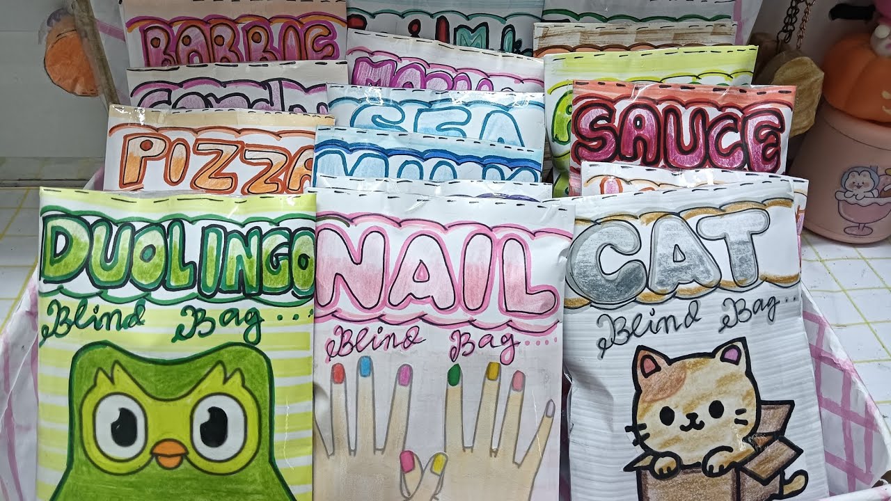 Random Mini Blind Bag Opening ASMR!#paperdiy #blindbag #opening #asmr 