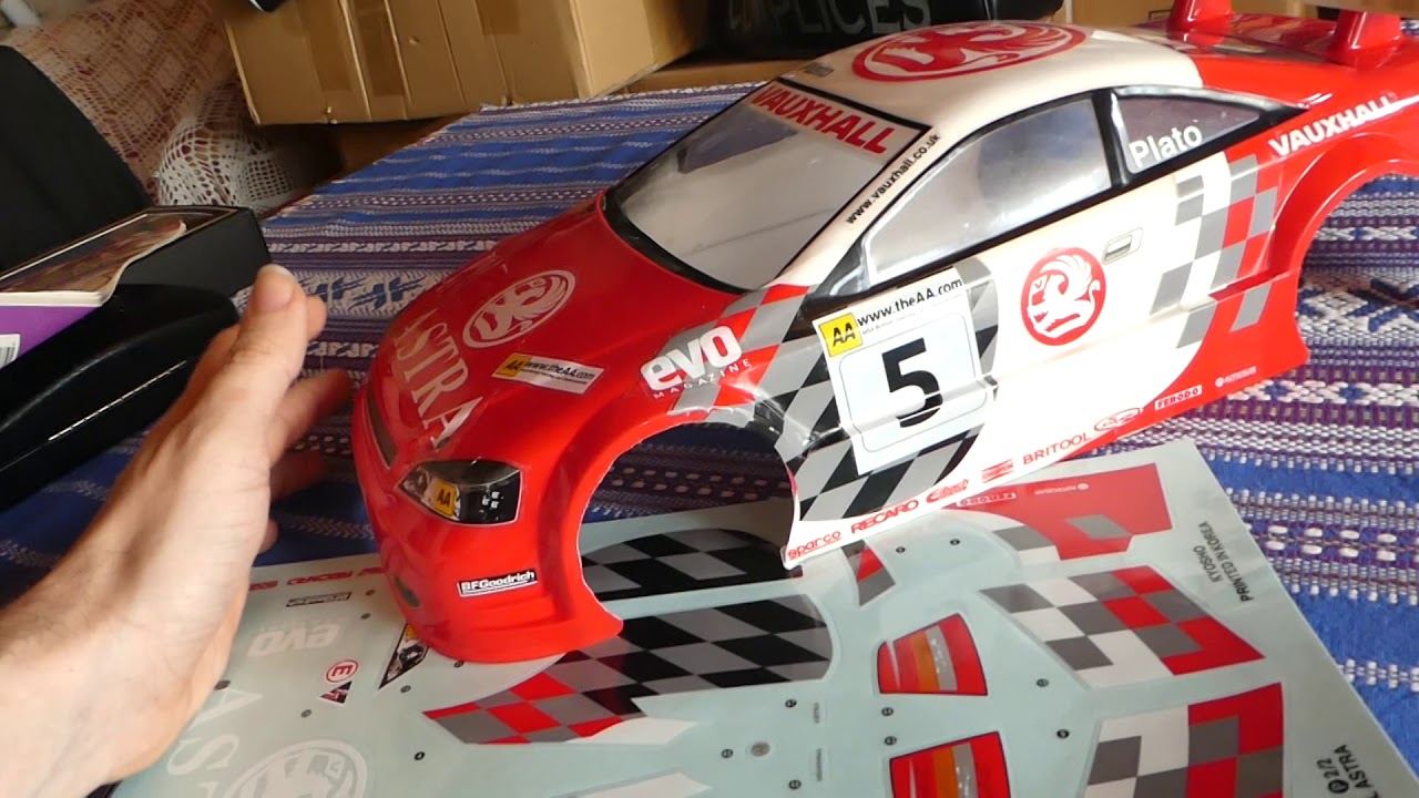 My test : Kyosho body : Vauxhall/Opel Astra BTCC 2001 Plato 888