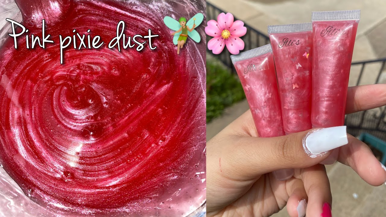 HOW TO MAKE PINK SHIMMER LIPGLOSS. 🌸❤️