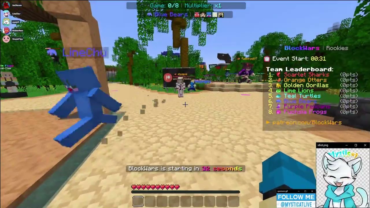 BLOCKWARS WITH SIMPLEFLIPS, RUBBERROSS, ANTVENOM, LINECHU!!!