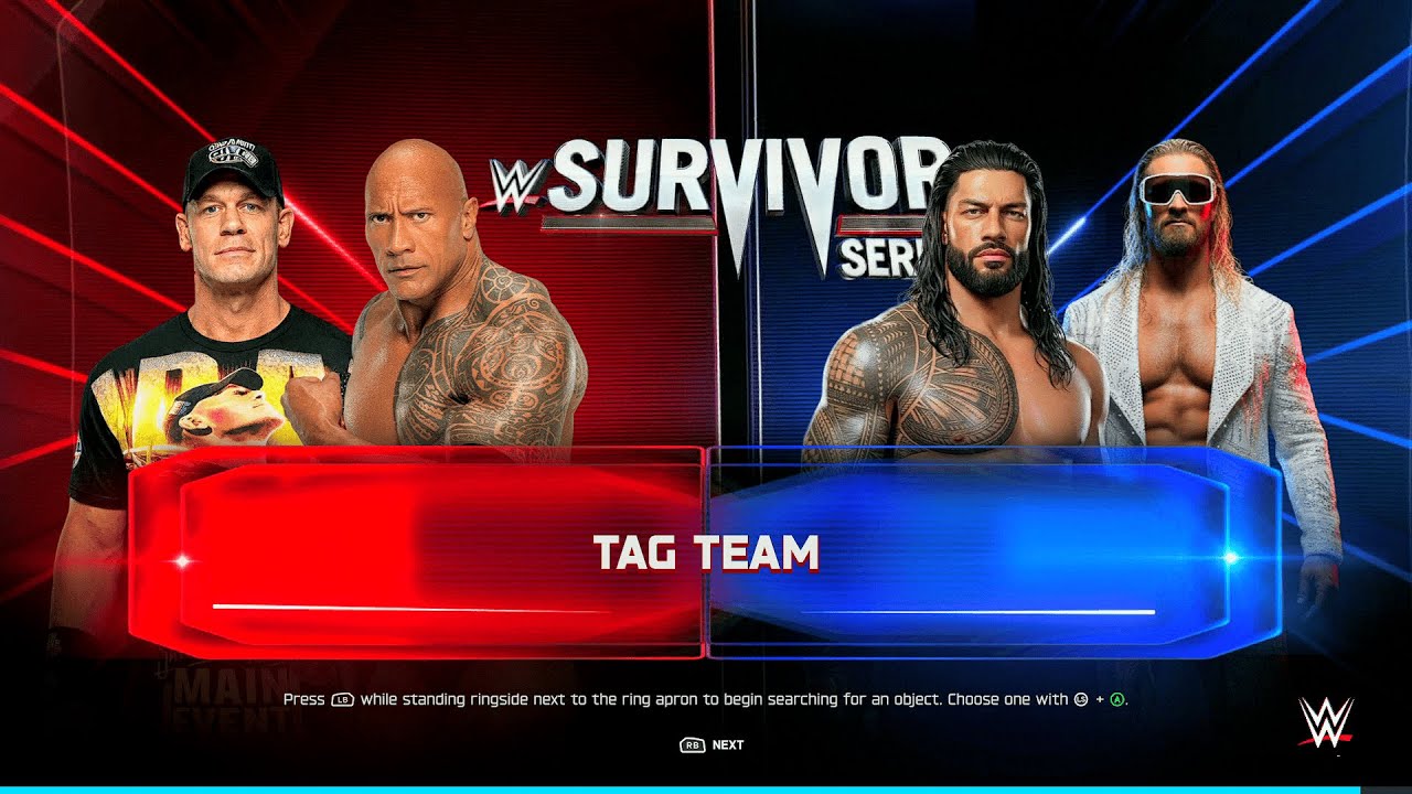 WWE 2K25 — Сина/Рок против Рейнса/Роллинза — Эпические противостояния