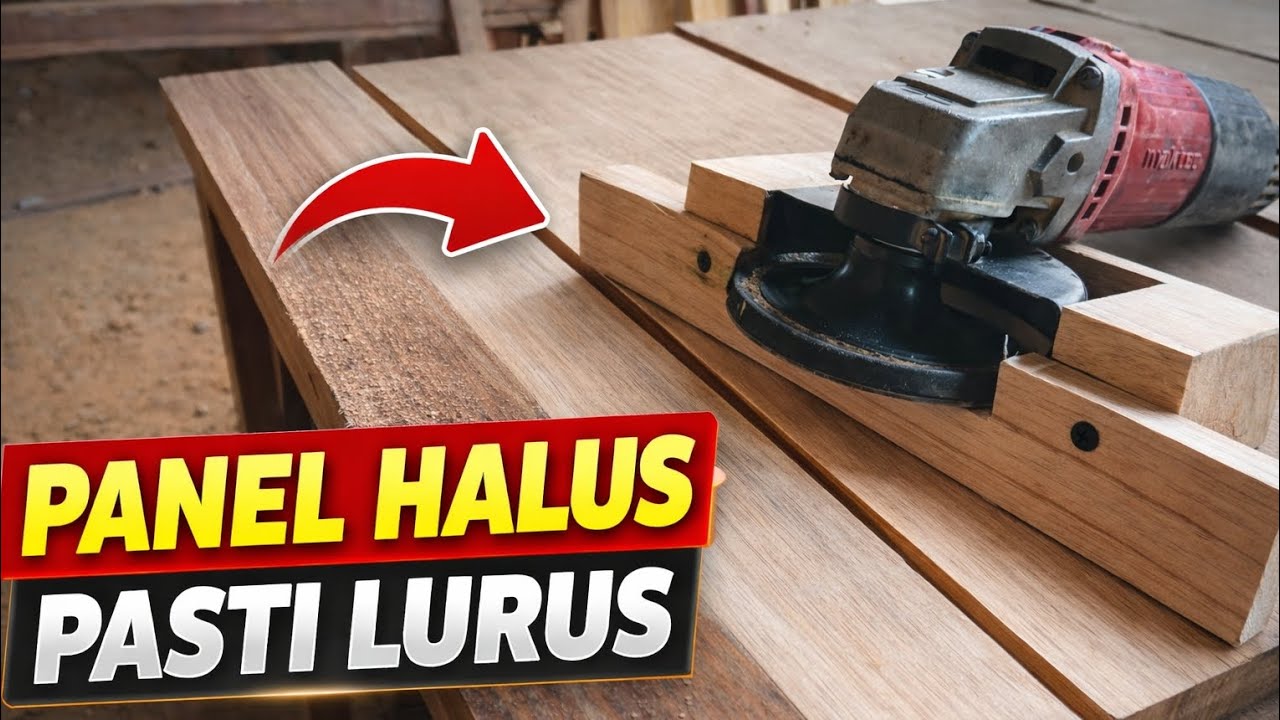 Panel Kayu Halus & Lurus Pakai Alat Sederhana! 