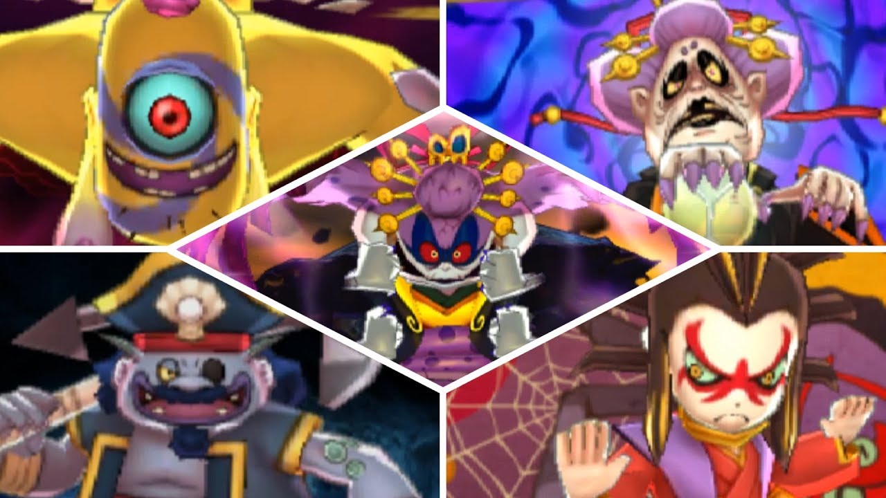 Yo-kai Watch 2 - All Bosses (No Faints, No S-Ranks)