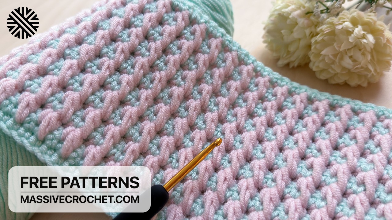 VERY EASY & UNUSUAL Crochet Pattern for Beginners!⚡️Crochet Stitch for Baby Blanket, Bag & Hat
