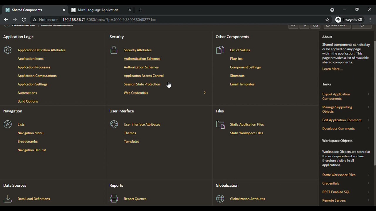 Oracle APEX Globalization - Multi Language Application