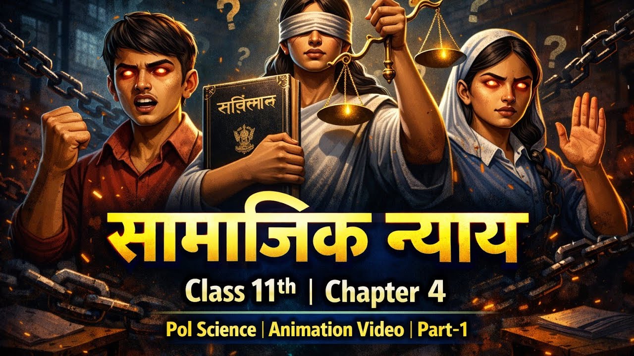 Class 11 Political Science Ch 4 सामाजिक न्याय Part 1 | One Shot Animation | NCERT CBSE 2nd book 