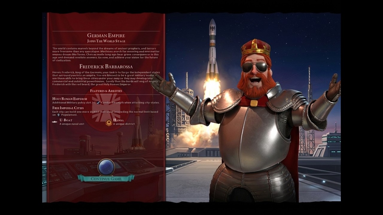 Civ 6 German Empire - Frederick Barbarossa Deity Difficulty Shuffle Map Science Victory Part 3