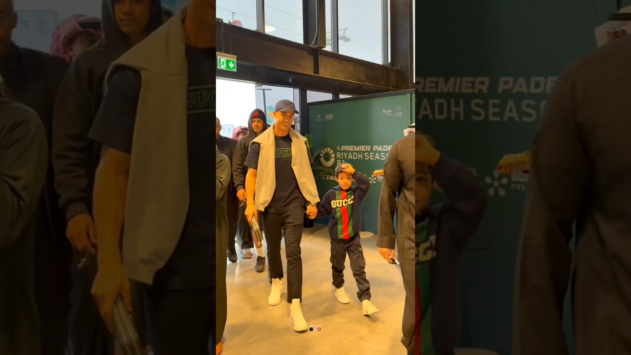 Ronaldo with Mateo & Junior at the Padel Finals ❤