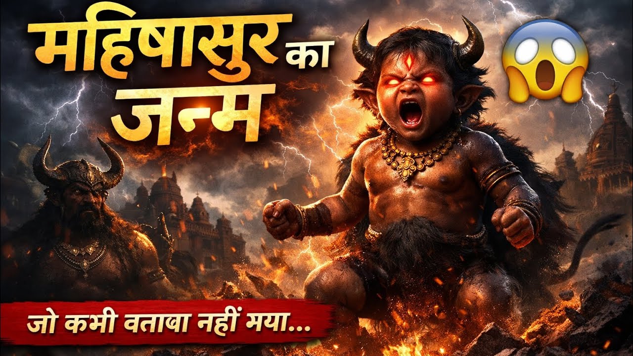महिषासुर के जन्म की अज्ञात कहानी 😱 | जो आपको कभी नहीं बताई गई | Mythology Secrets