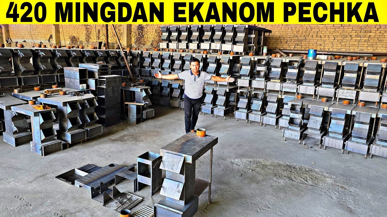 KO'MIR O'TIN TEZAK GAZGA YONADIGAN EKANOM PECHKA