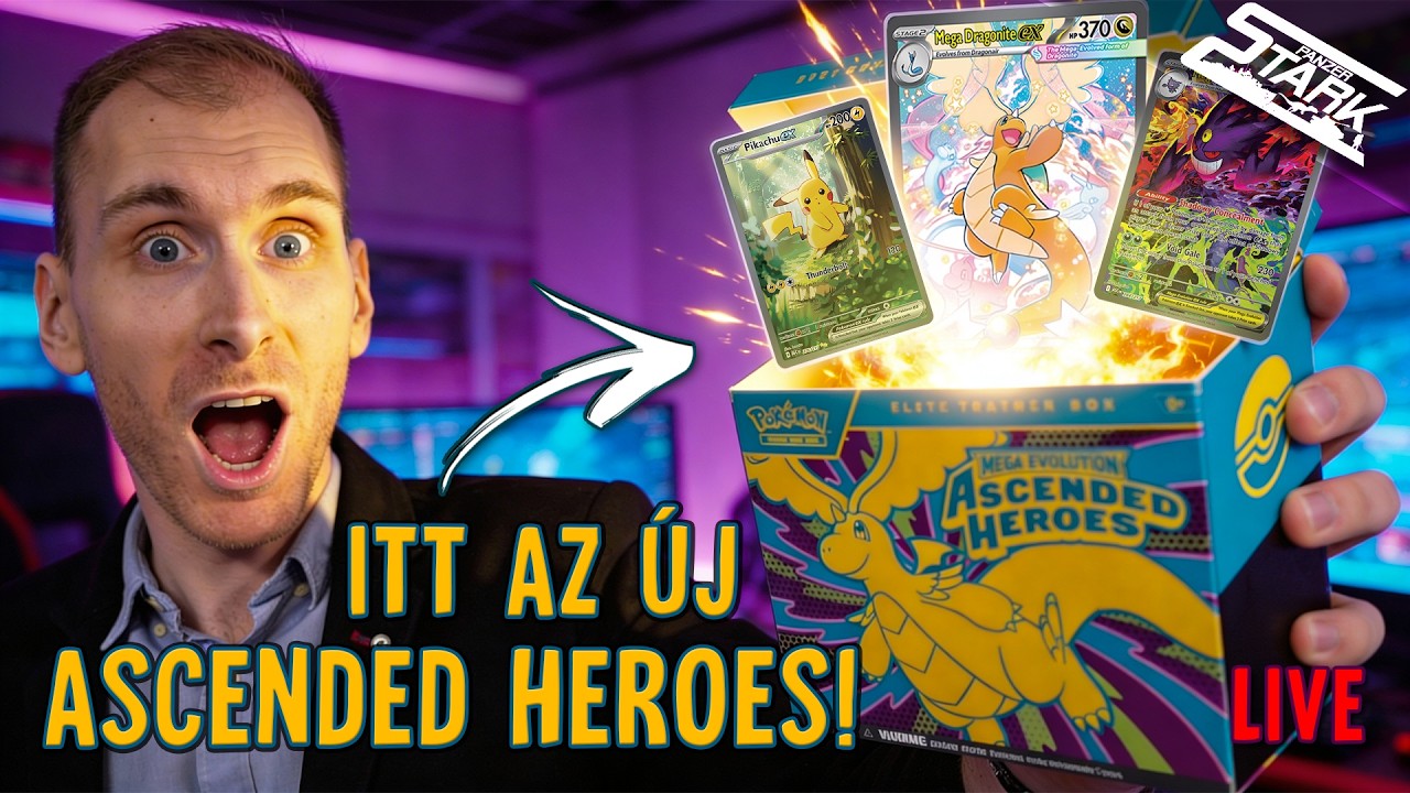 Megérkezett Az ASCENDED HEROES ETB! Nyitogassunk! - Pokemon TCG #6 - Stark LIVE