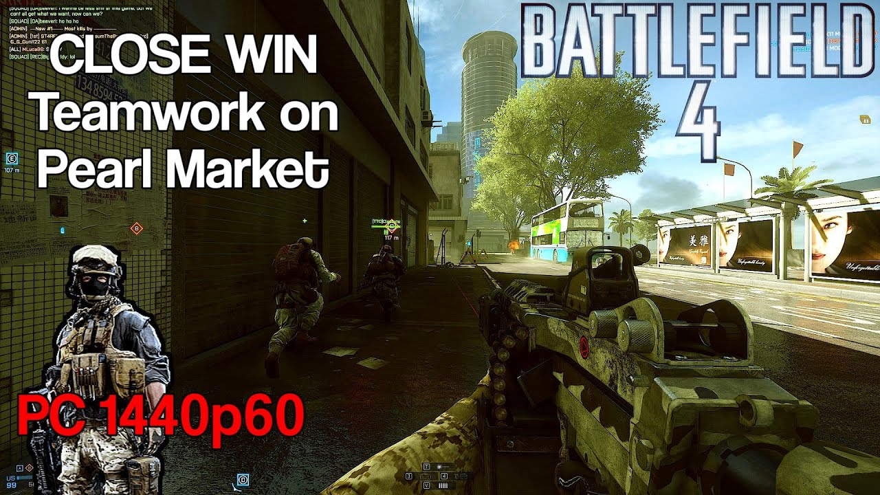 Battlefield 4 Multiplayer: Large Conquest PTFO on Pearl Market (PC, Ultra, 1440p60FPS)