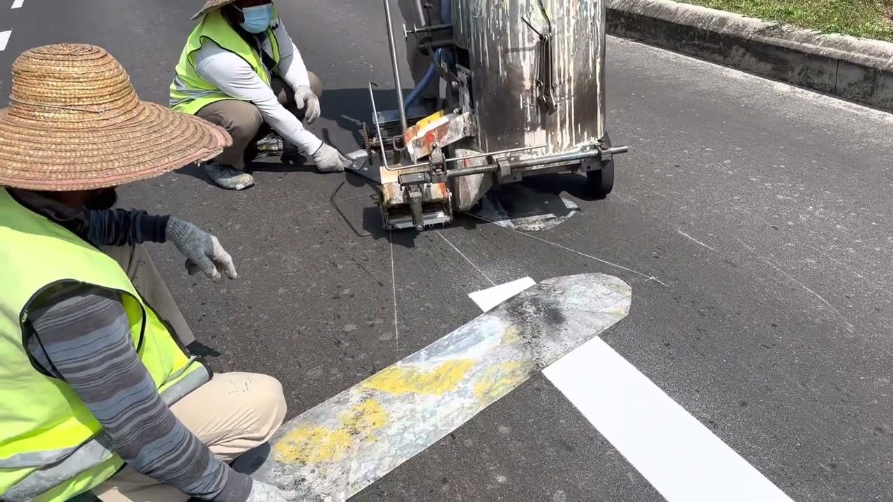 Thermoplastic Road Marking Marking Arrow. Made from Malaysia..