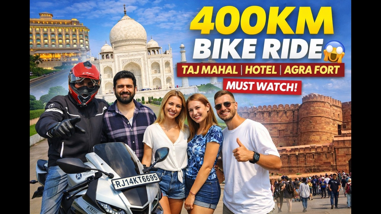 400KM Bike Ride to Taj Mahal 🏍️ | Alwar to Agra on R15M | Bike Stopped Suddenly!