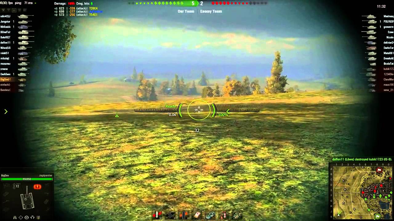 Jpanther 8.7 Seigfried line Ace Tanker - WoT