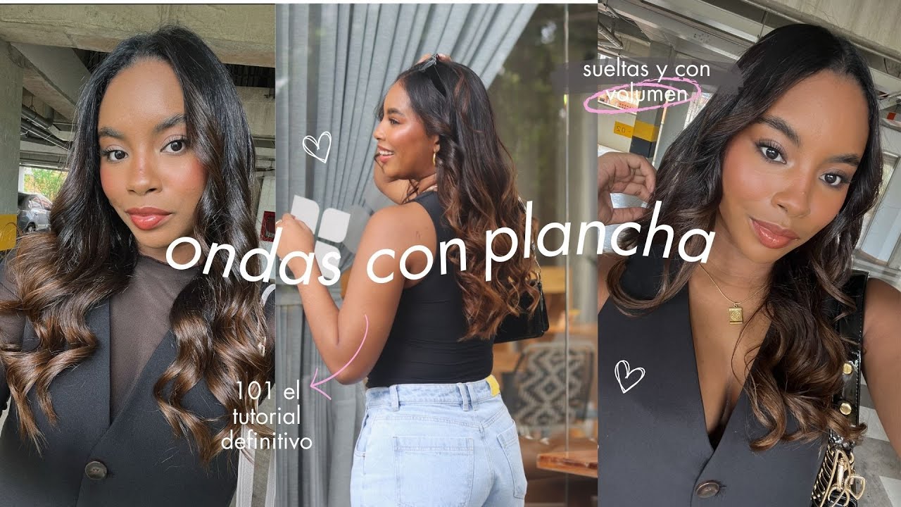 Como hacer ondas con la plancha! ¿no te duran? te explico paso a paso + con una plancha cuadrada :)
