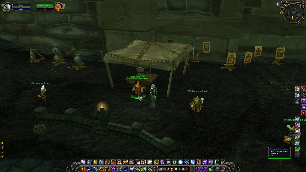 From where to buy Arrows / Bullets in Wildhammer Stronghold (Hunter Ammo), WoW TBC