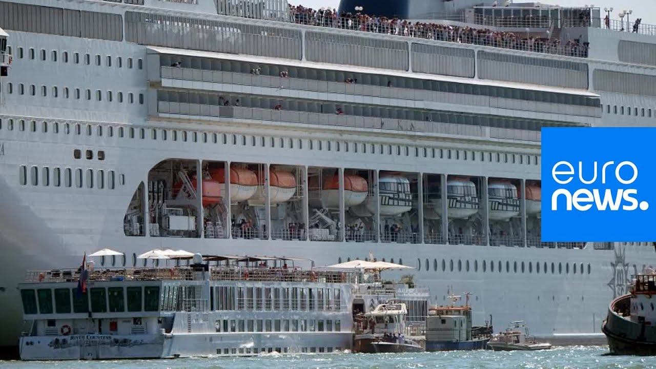 At least 5 injured after giant cruise ship hits tour boat and dock in Venice