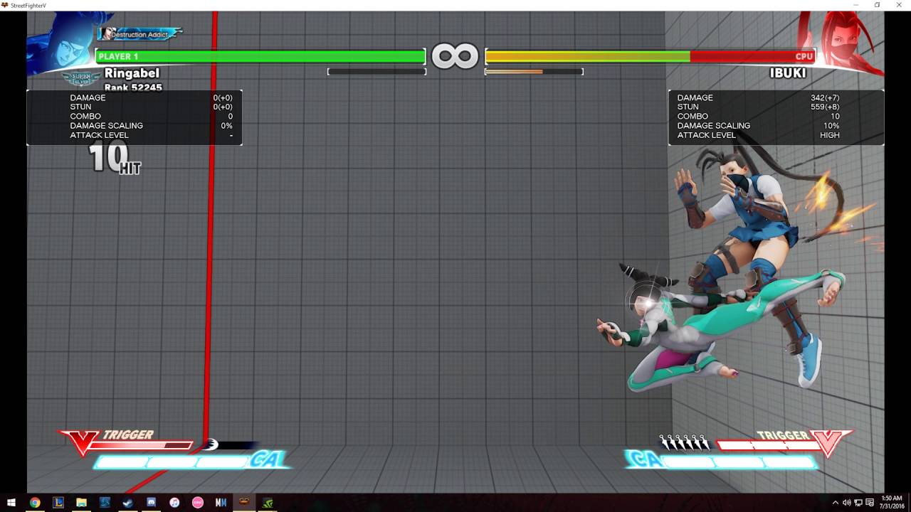 Juri V-Skill Air Combo