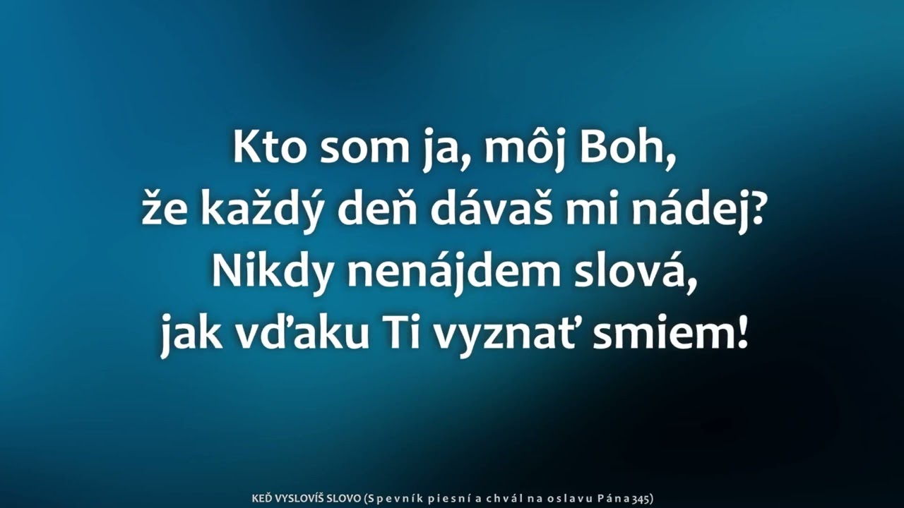 345 Keď vyslovíš slovo ML