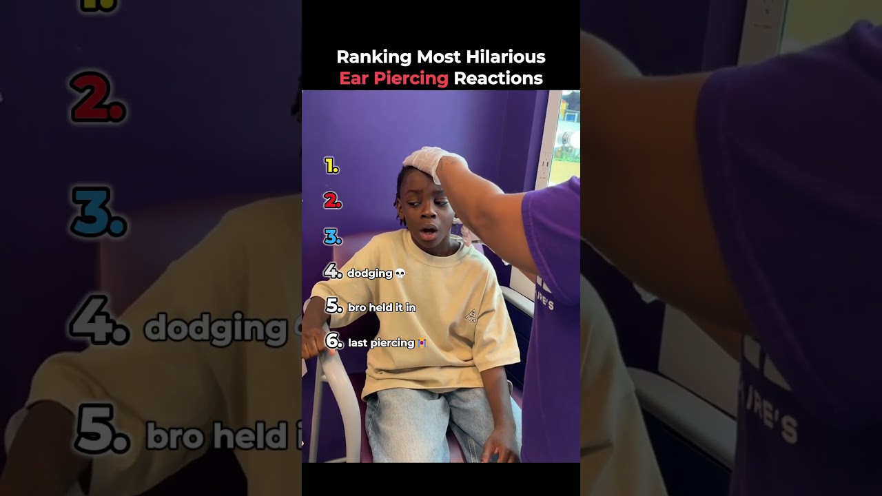 Ranking Most Hilarious Ear Piercing Reactions