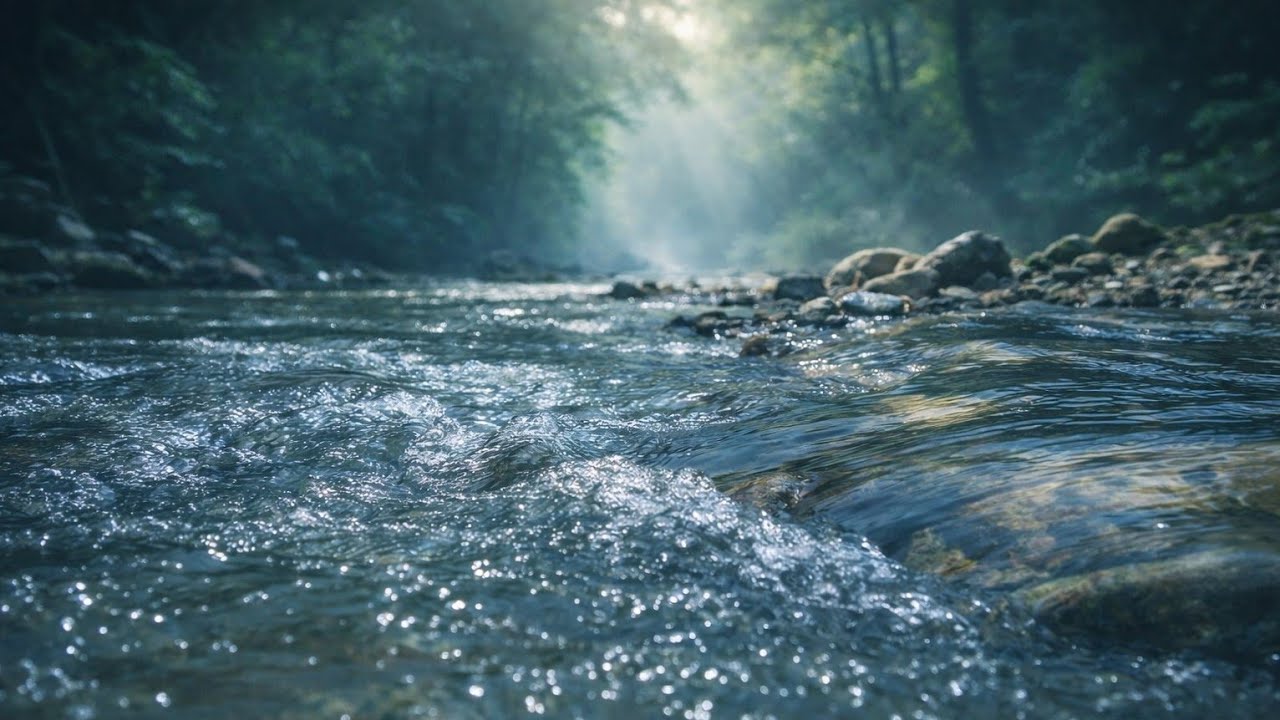 Natural Stream Ambience for Calm Focus – 2 Hour Flowing Water to Clear the Mind 4K
