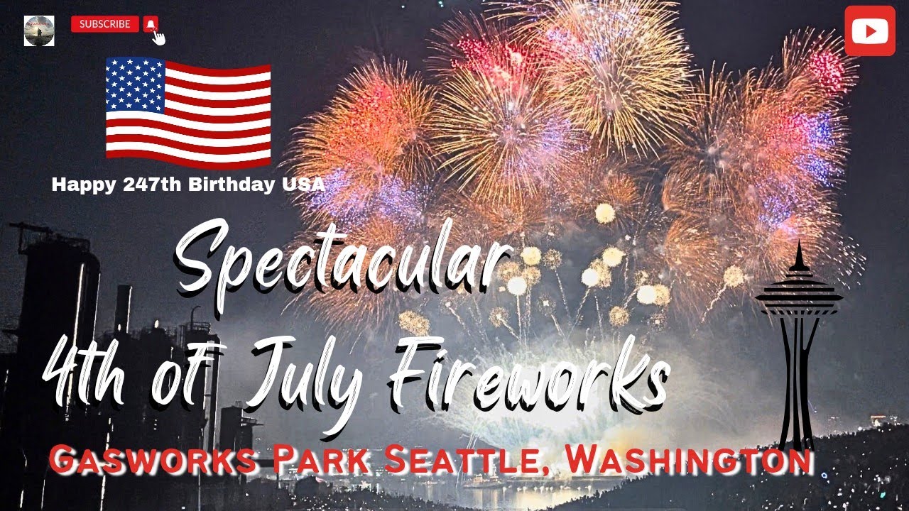 4th of July Celebration  Independence day Fireworks display SEATTLE   #july4th #usa #seattle