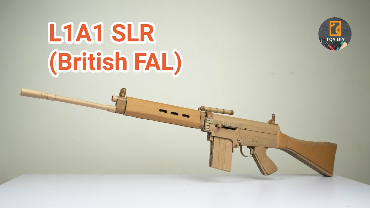 How to make DIY Cardboad Gun L1A1 SLR (British FAL)