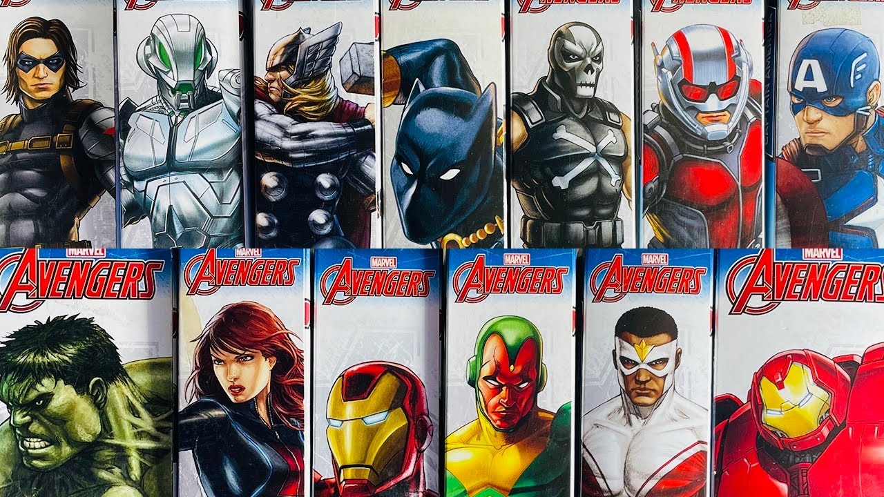 MARVEL AVENGERS TITAN HERO SERIES COLECCIÓN RETRO 2015. UNBOXING INCLUYE FIGURAS DE EDICIÓN ESPECIAL