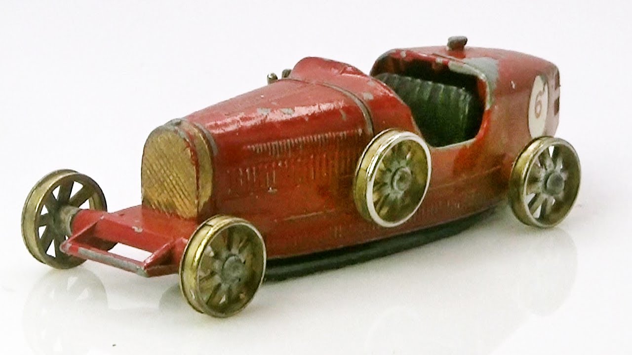 Реставрация модели Bugatti 35 Yesteryear, первая серия, 1961 год, от Matchbox.