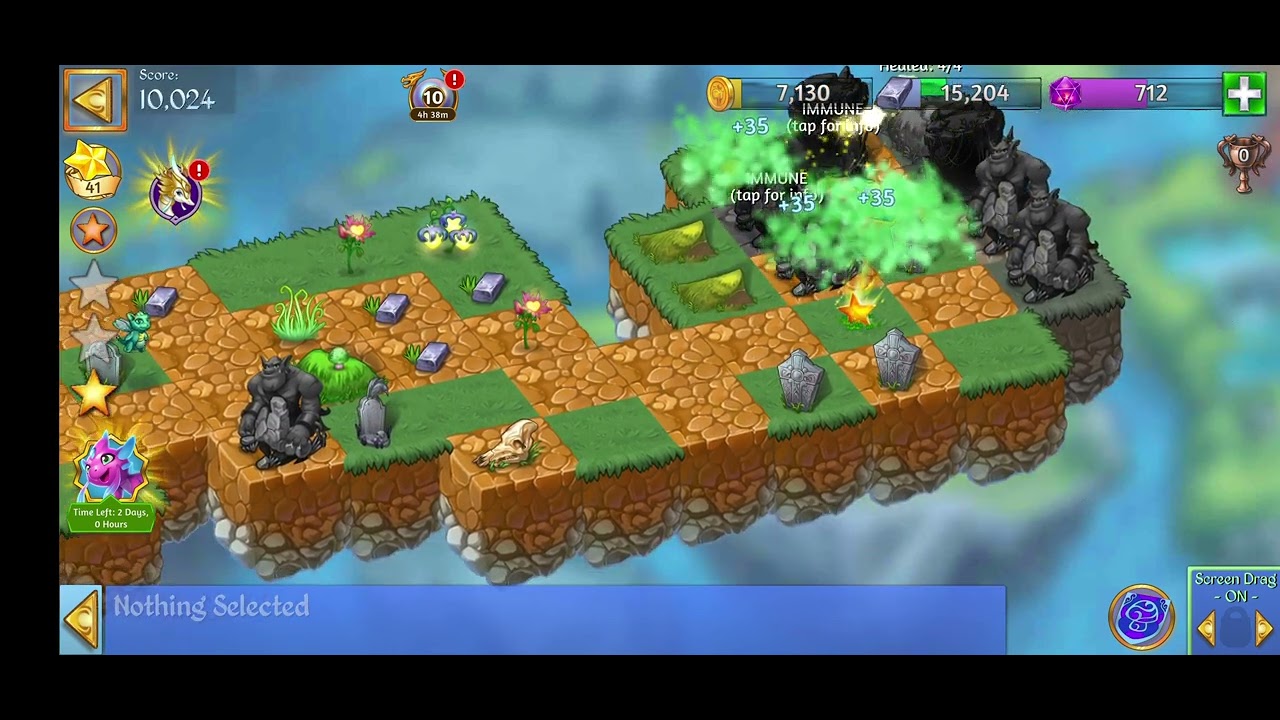 Merge Dragons Zomblin hills 2 world map level
