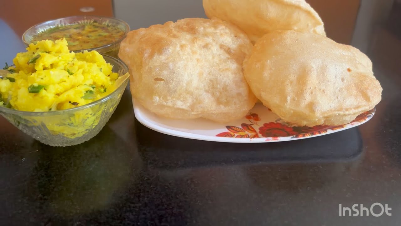 Puri # potato sabji # kadalehittin chatni # easy breakfast recipe 