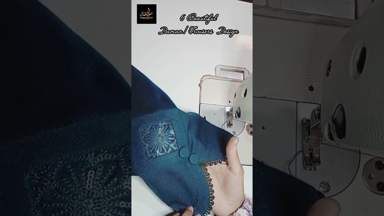 6 Beautiful elegant Daman/ trouser design cutting and stitching 