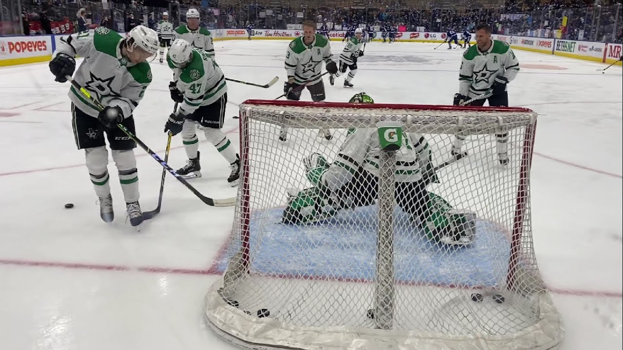 Stars@Leafs pre-game warm up