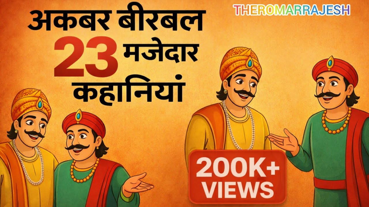 अकबर बीरबल की 23 मजेदार कहानियां 😊 || Akbar Birbal moral story in Hindi 